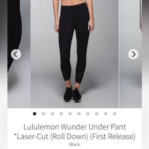 Lululemon Wunder Under Pant *Laser-Cut (Roll Down)
